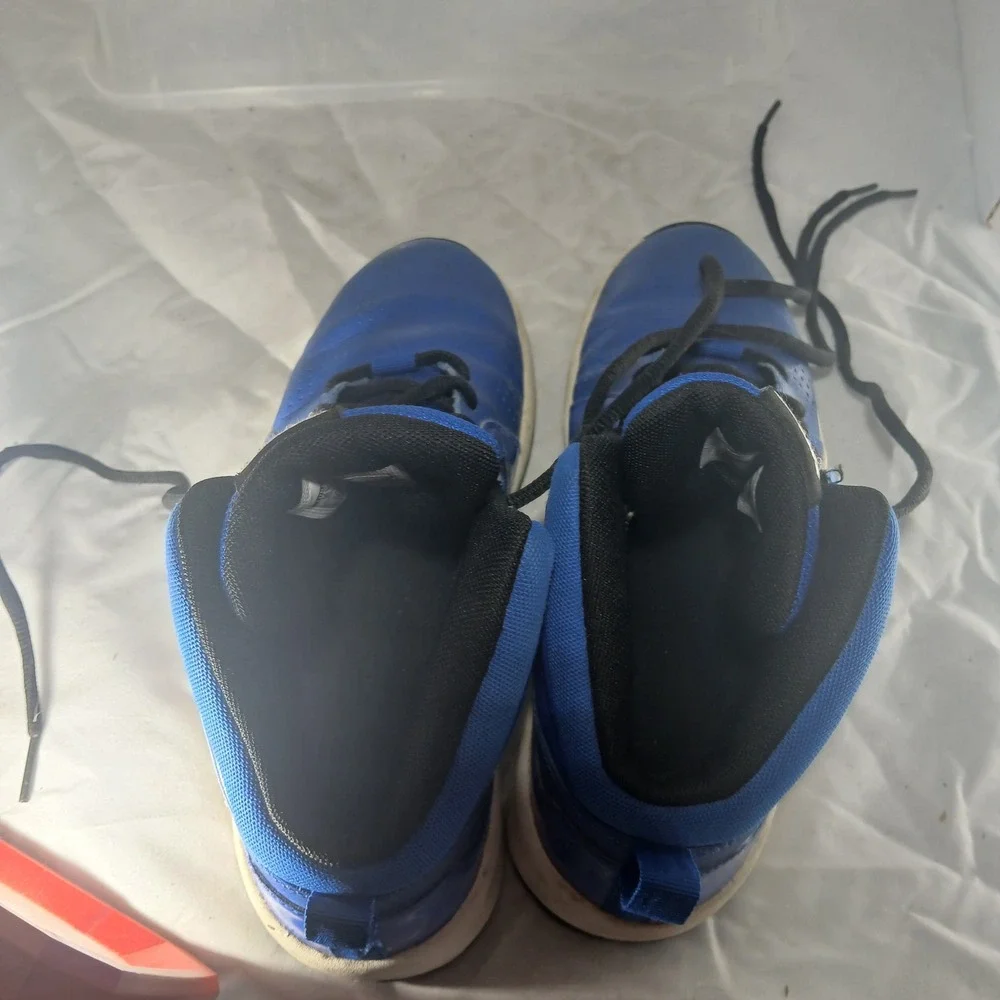 Nike High Top Basketball Shoes Kids US 5Y Blue Black‎ Sneakers